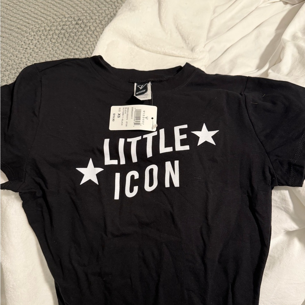 Windsor Black 'Little Icon' Crop Top